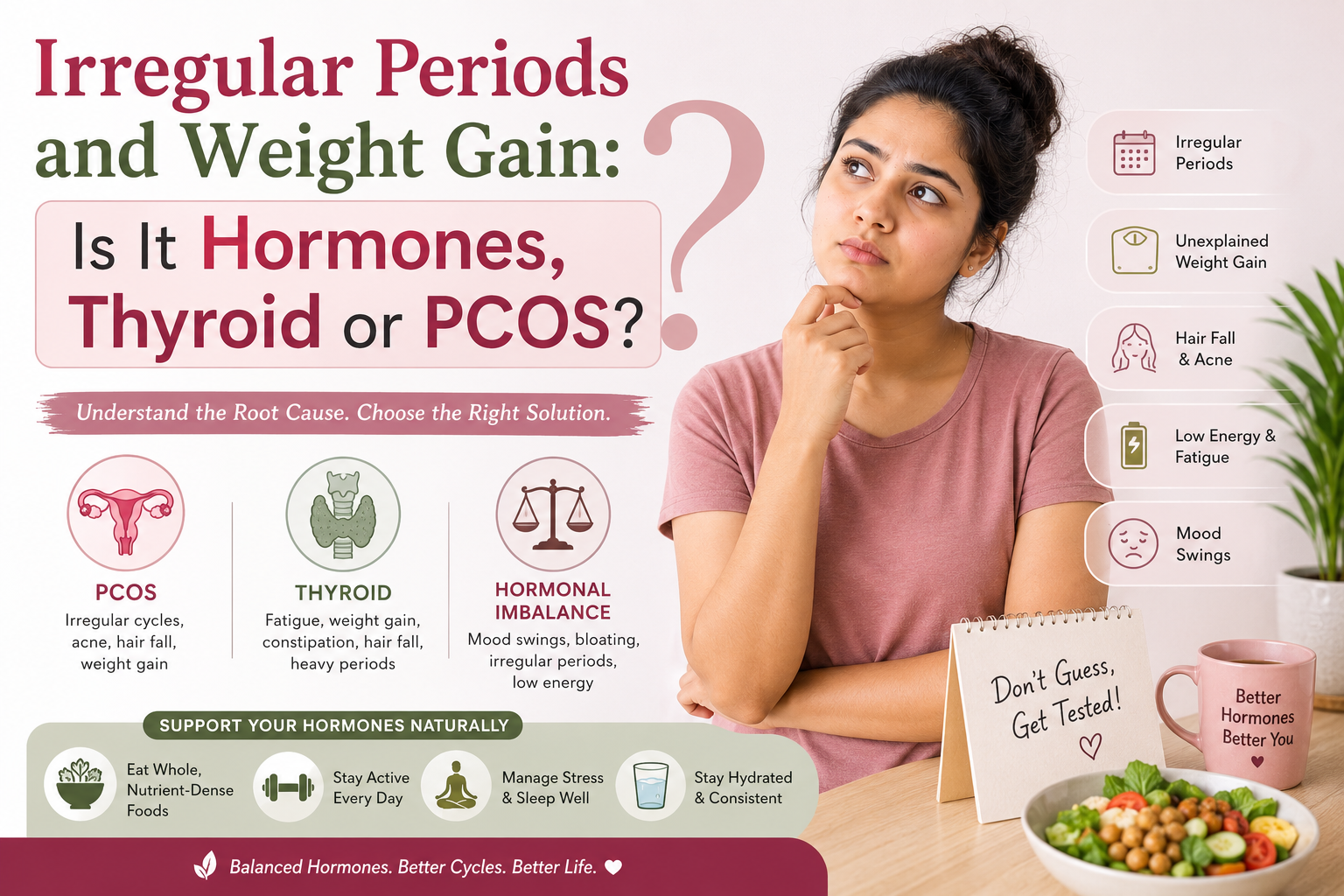Irregular Periods and Weight Gain - Irregular Periods and Weight Gain: Hormones, Thyroid or PCOS?